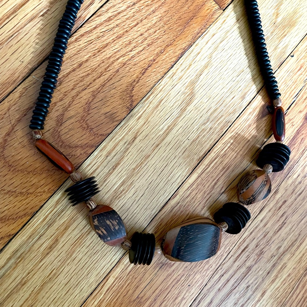 African Statement Boho Chunky funky Wooden mahogany handcrafted fashion western